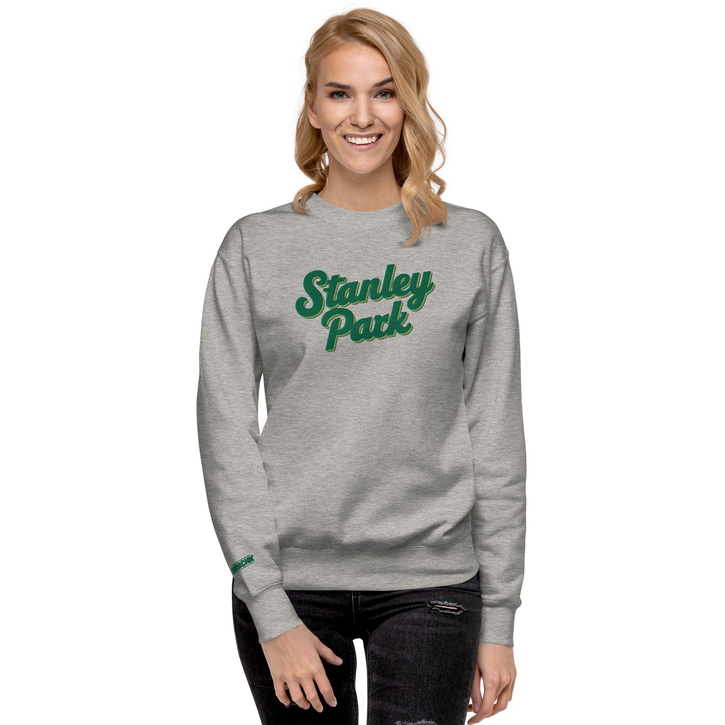 URBANITY CHEK STANLEY PARK SWEATSHIRT EMBROIDERED DESIGN