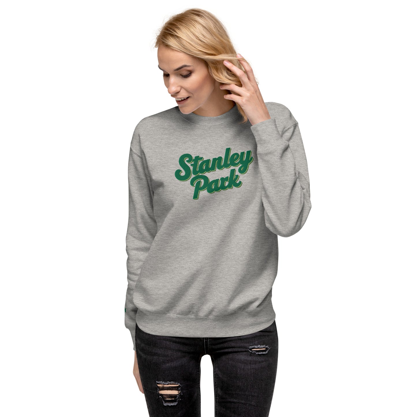 URBANITY CHEK STANLEY PARK SWEATSHIRT EMBROIDERED DESIGN