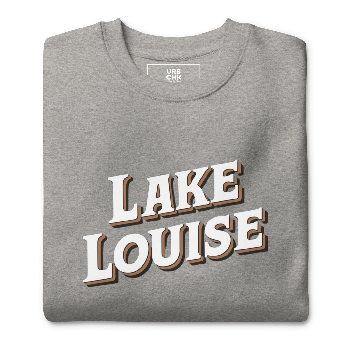 PREMIUM MENS SWEATSHIRT LAKE LOUISE DESTINATION SHIRTS