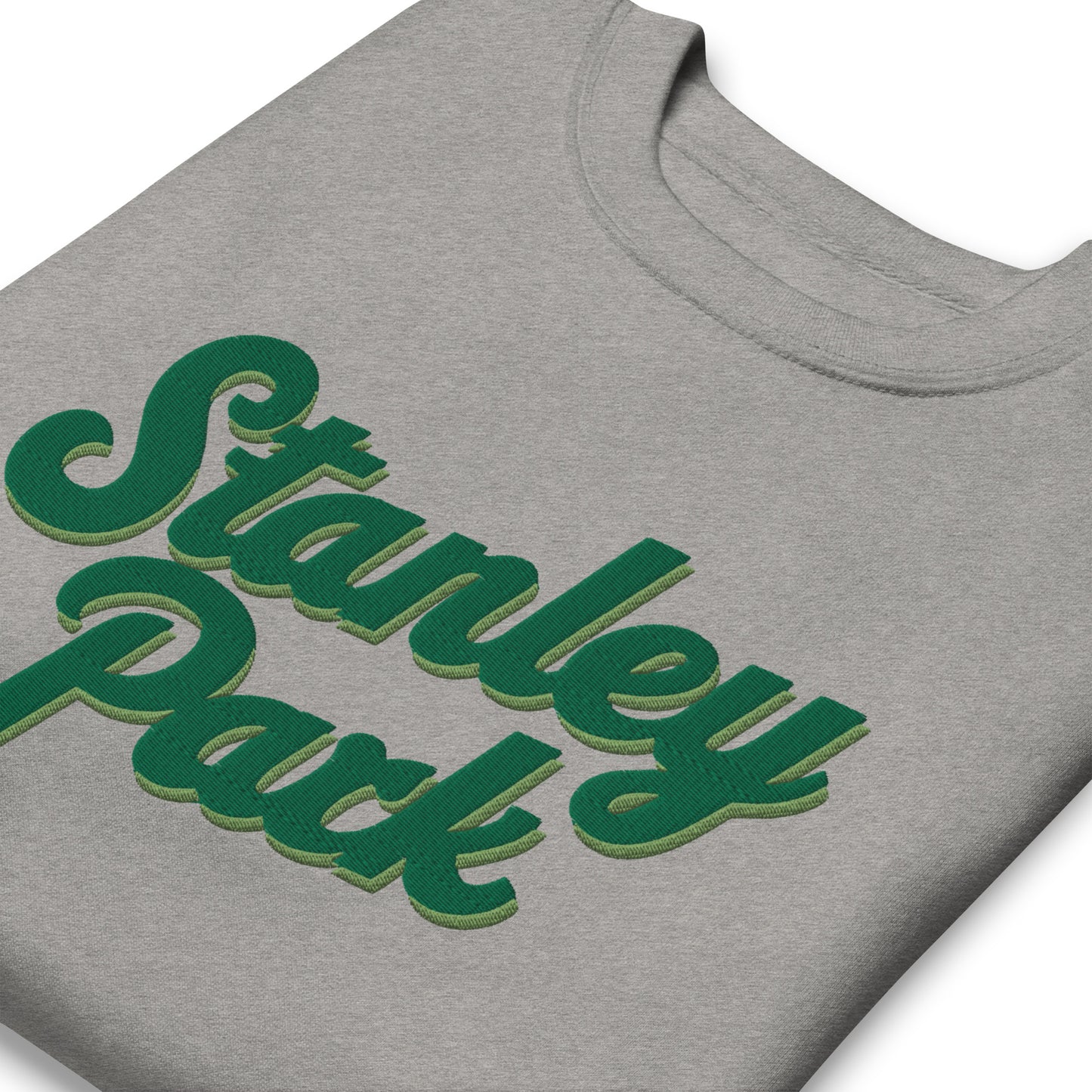 URBANITY CHEK STANLEY PARK SWEATSHIRT EMBROIDERED DESIGN