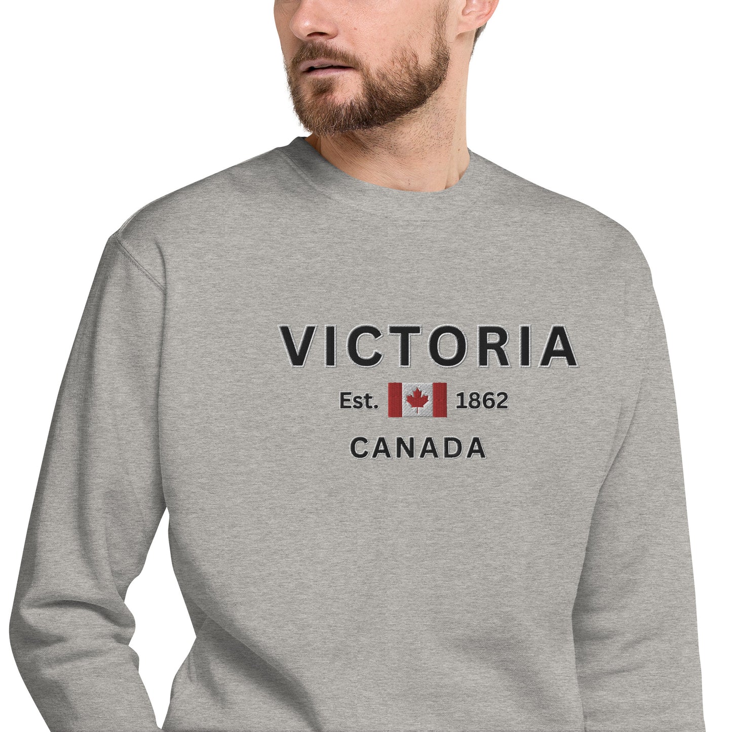 PREMIUM MEN'S SWEATSHIRT VICTORIA CANADA