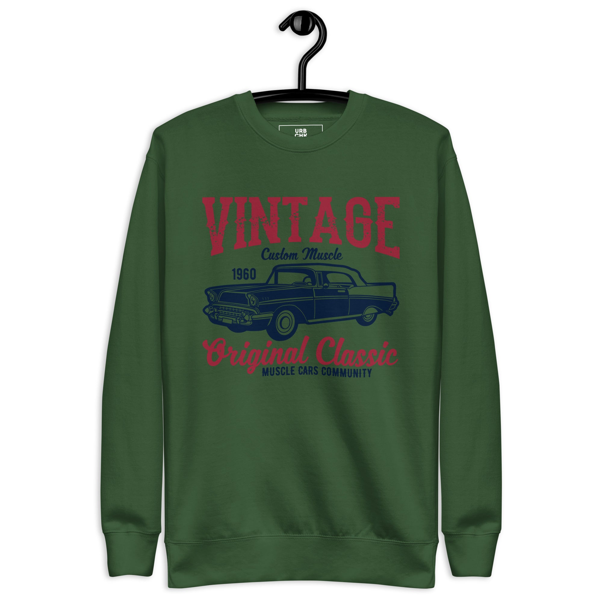 URBANITYCHEK PREMIUM CREWNECK SWEATSHIRT VINTAGE RETRO SWEATSHIRTS