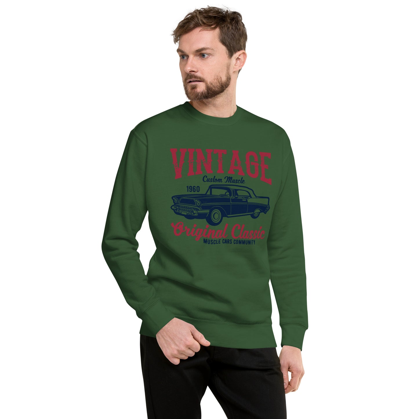 URBANITYCHEK PREMIUM CREWNECK SWEATSHIRT VINTAGE RETRO SWEATSHIRTS