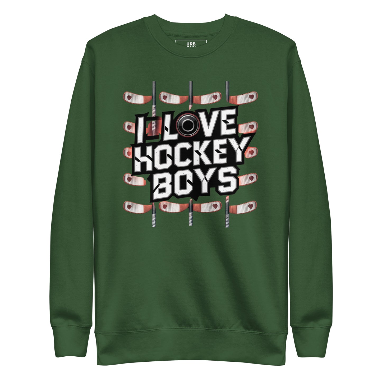 SWEATSHIRT FOR WOMEN I LOVE HOCKEY BOYS