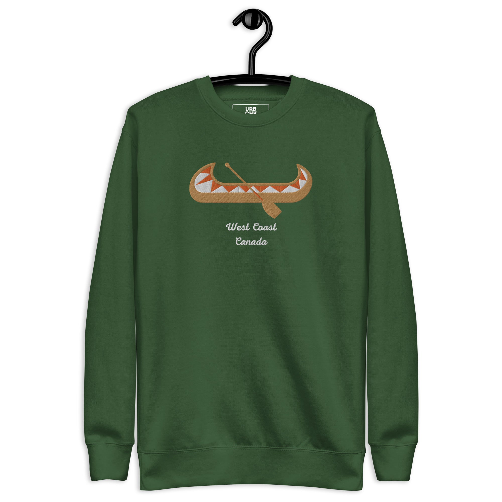 URBANITY CHEK PREMIUM MEN'S CLASSIC SWEATSHIRT EMBROIDERED