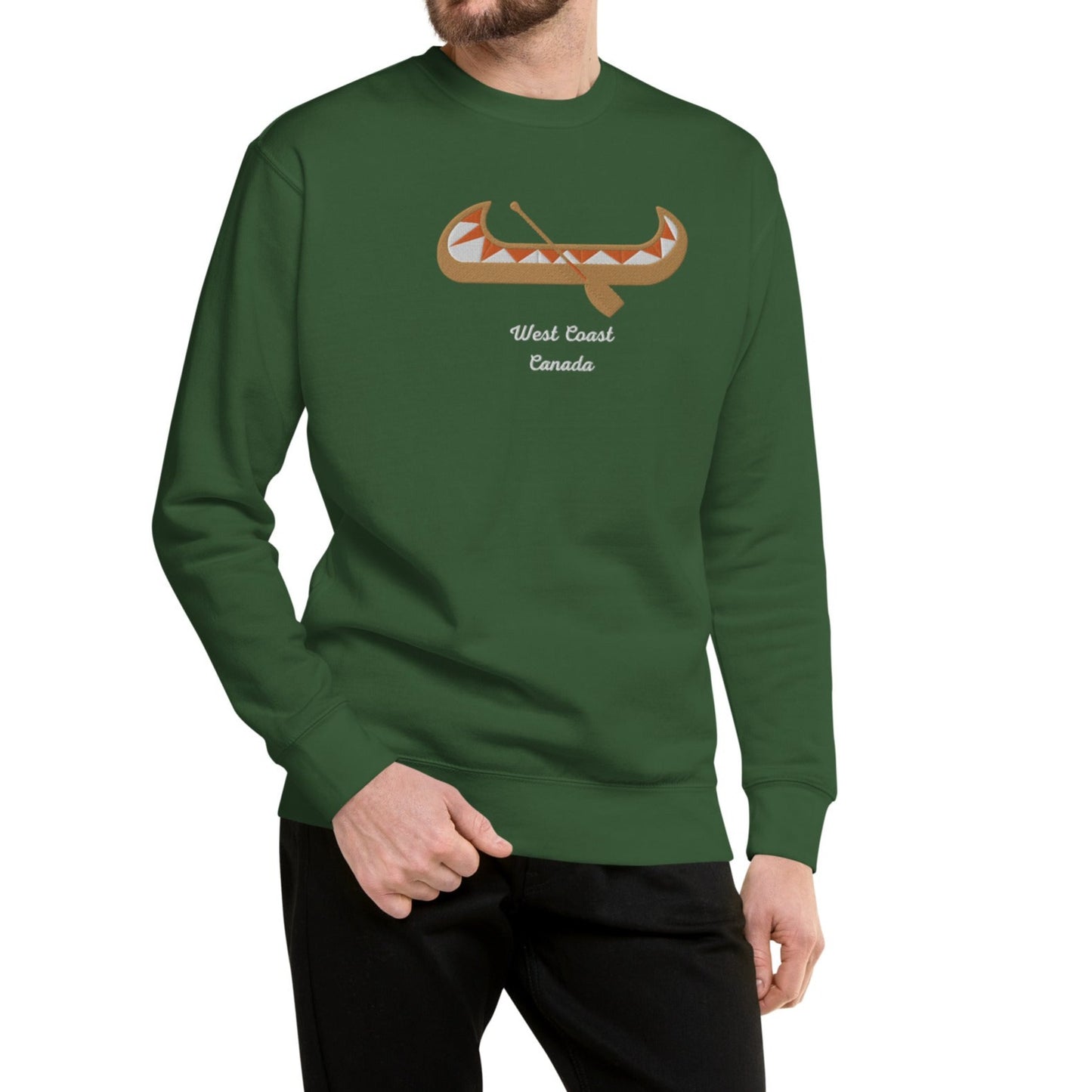 URBANITY CHEK PREMIUM MEN'S CLASSIC SWEATSHIRT EMBROIDERED