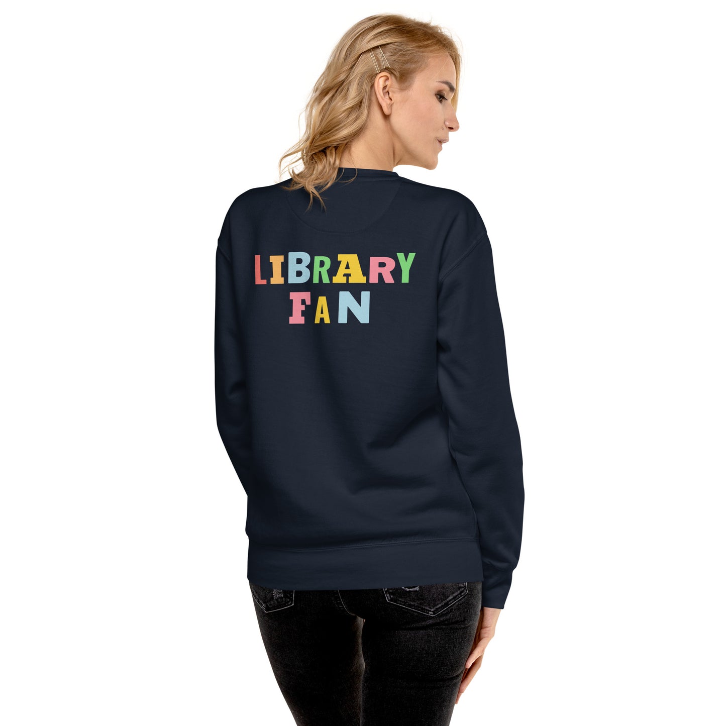 URBANITYCHEK CREW CLASSIC SCHOOL LIBRARY CREW SWEATSHIRT