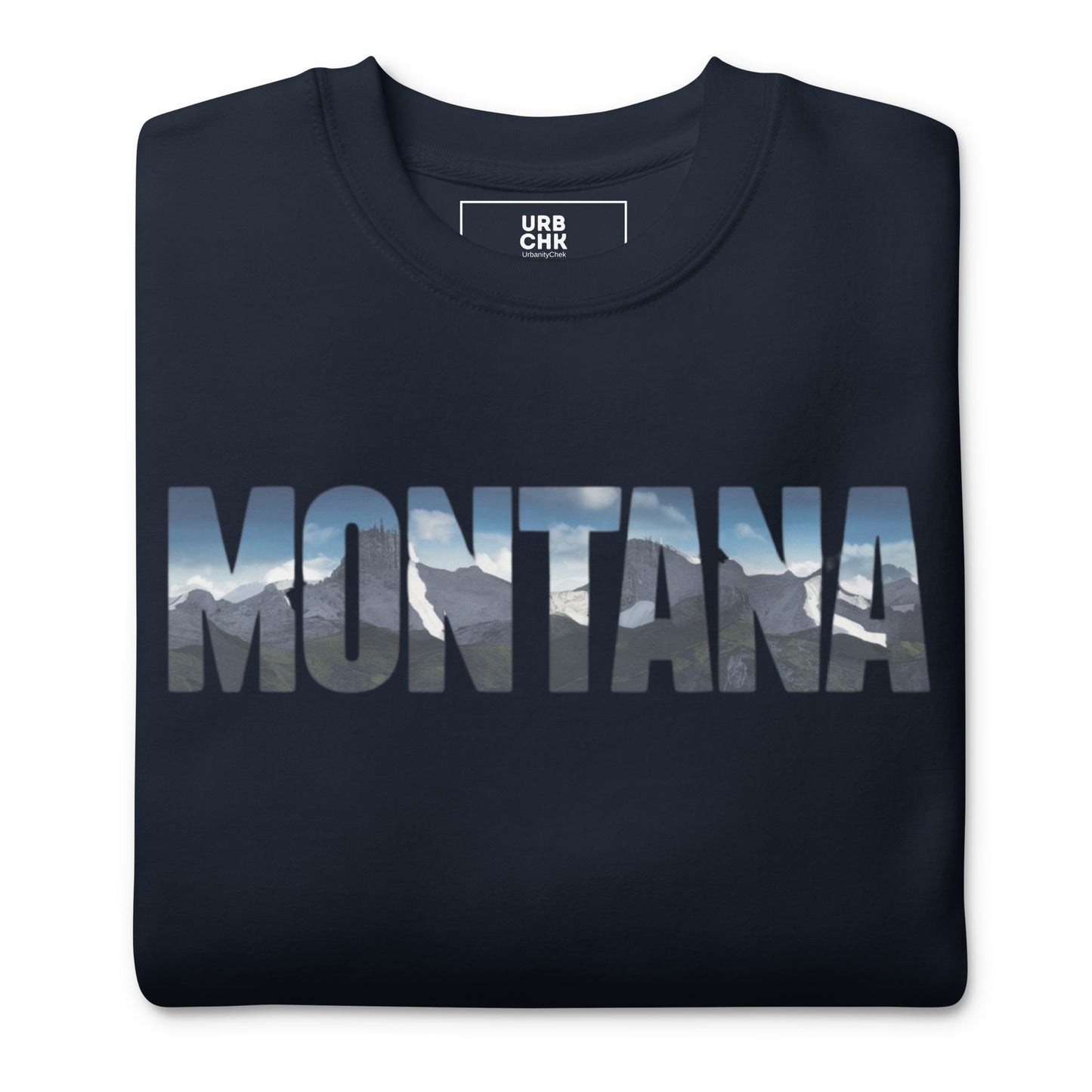 URBANITYCHEK PREMIUM MONTANA CREWNECK SWEATSHIRT FOR MEN