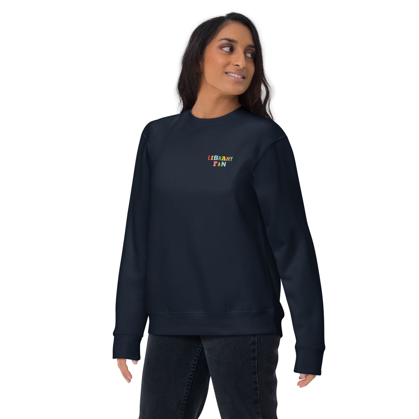 URBANITYCHEK CREW CLASSIC SCHOOL LIBRARY CREW SWEATSHIRT