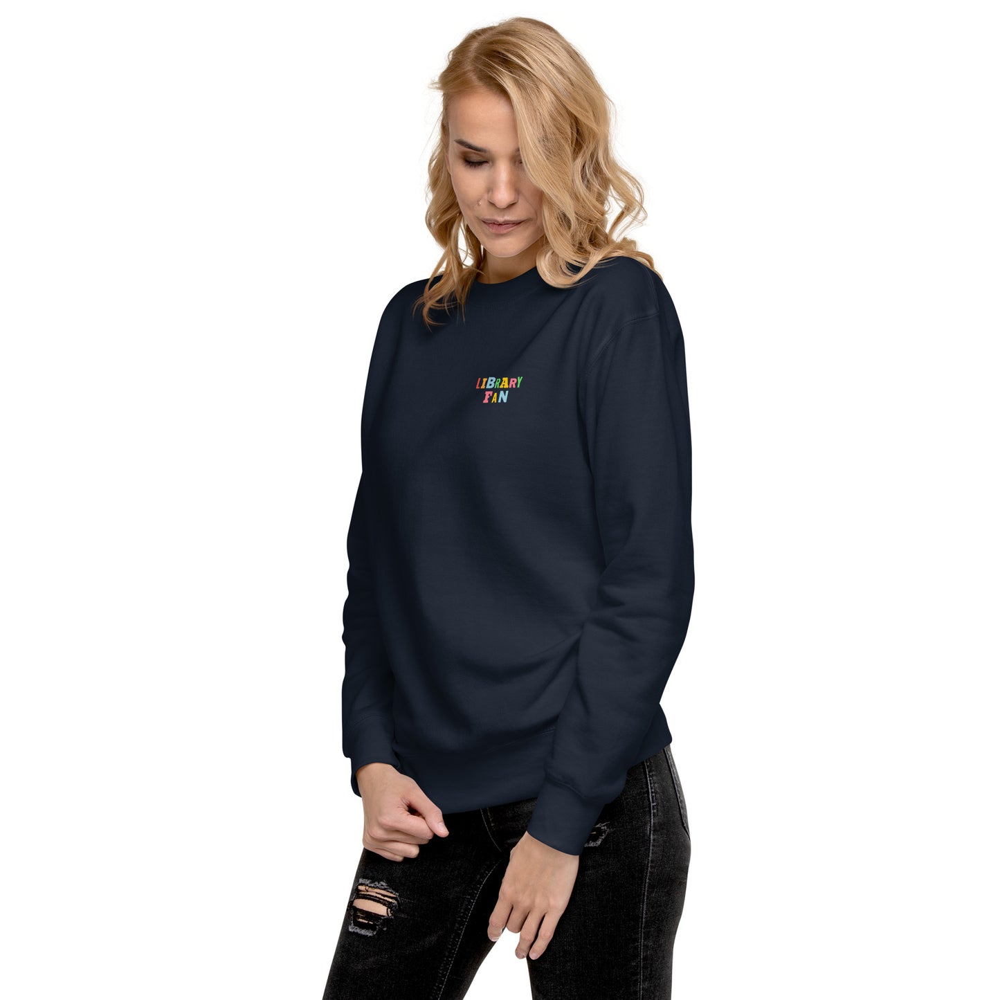 URBANITYCHEK CREW CLASSIC SCHOOL LIBRARY CREW SWEATSHIRT