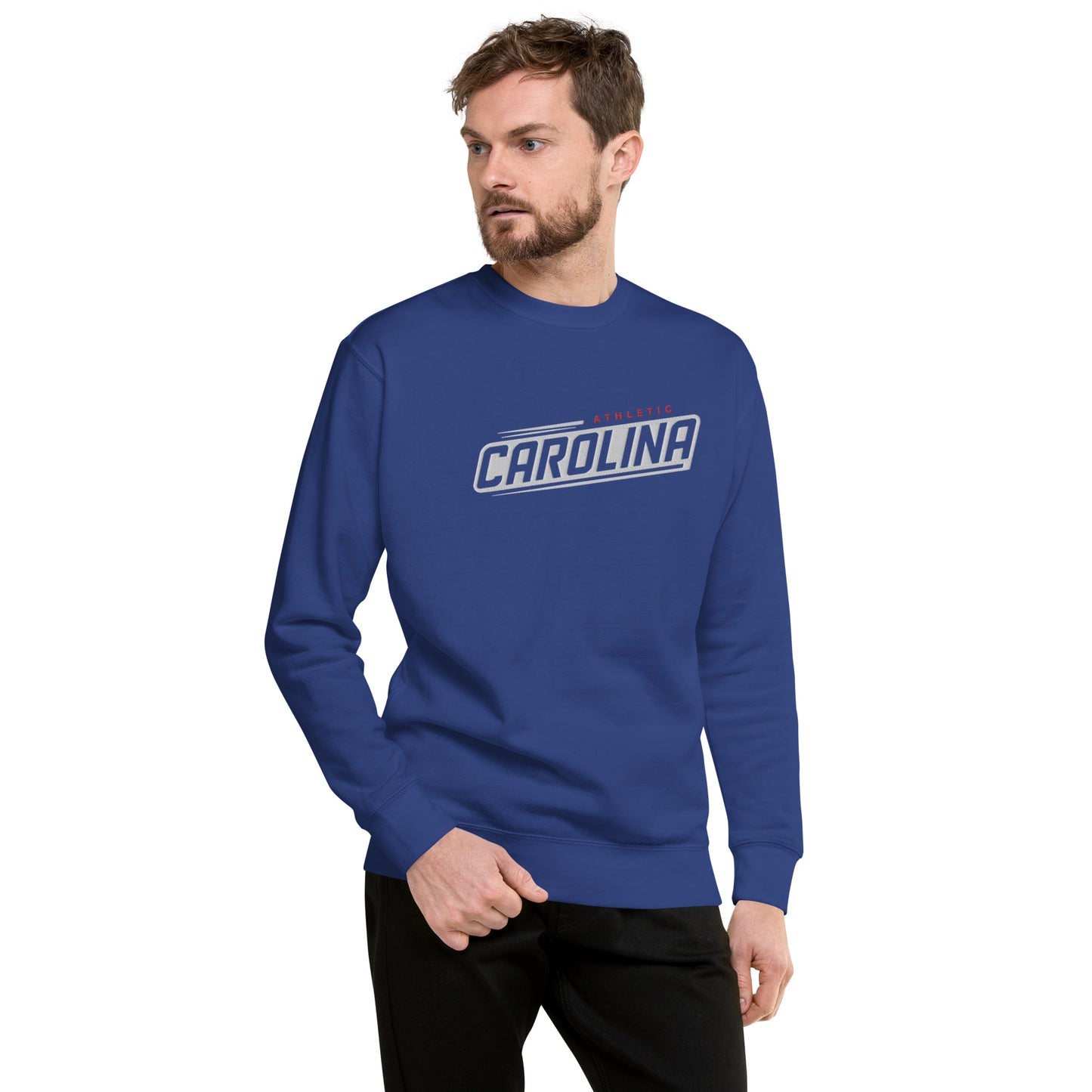 URBANITYCHEK CAROLINA PULLOVER SWEATSHIRT EMBROIDERED