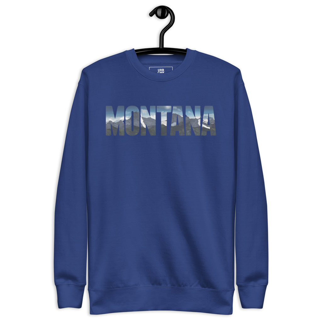 URBANITYCHEK PREMIUM MONTANA CREWNECK SWEATSHIRT FOR MEN