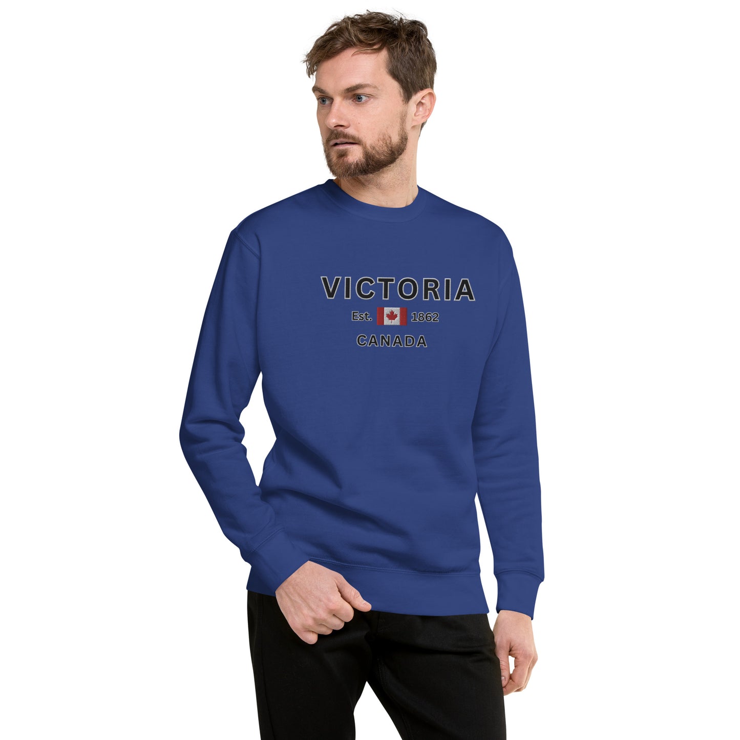 PREMIUM MEN'S SWEATSHIRT VICTORIA CANADA