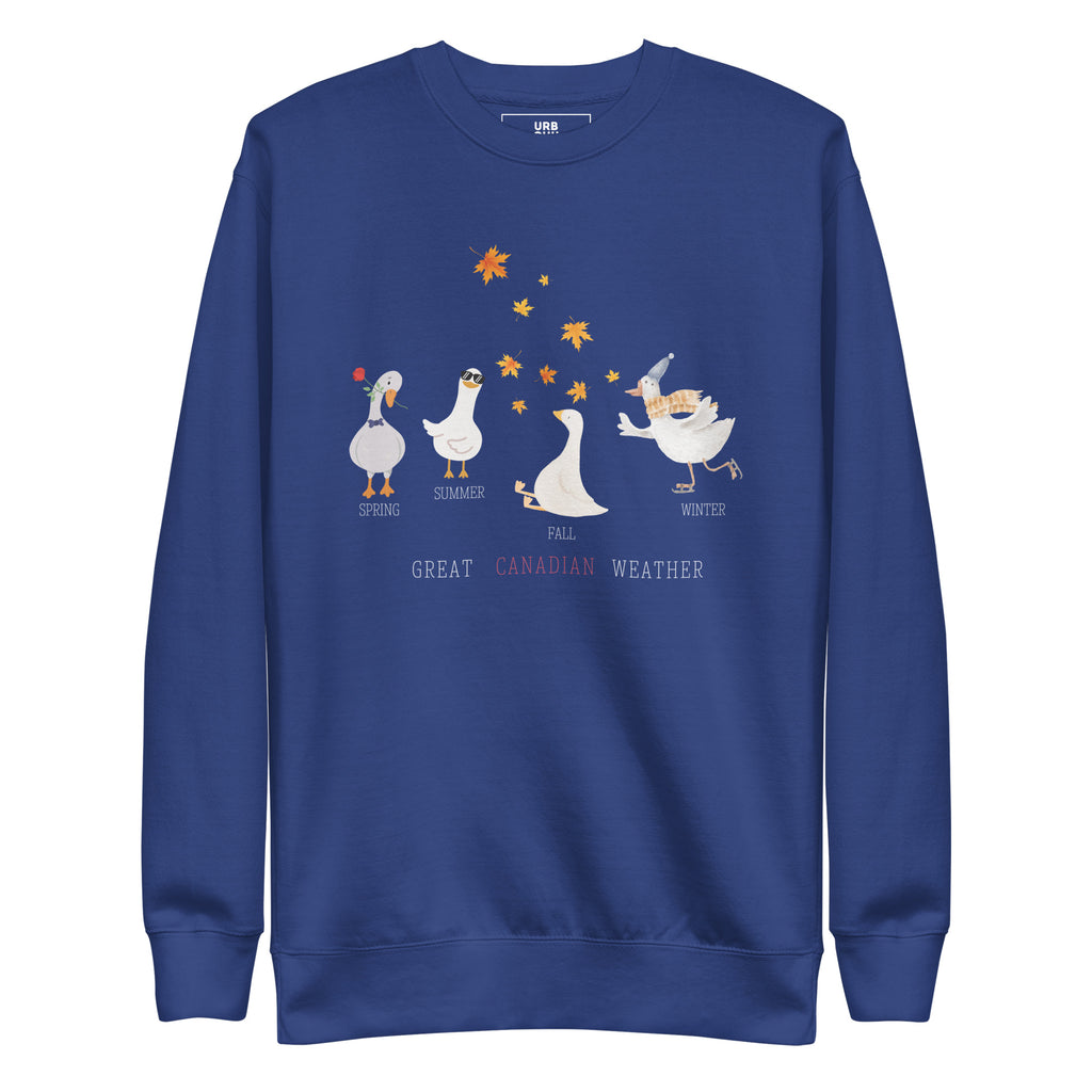 PREMIUM CREW NECK SWEATSHIRT GREAT CANADIAN WEATHER