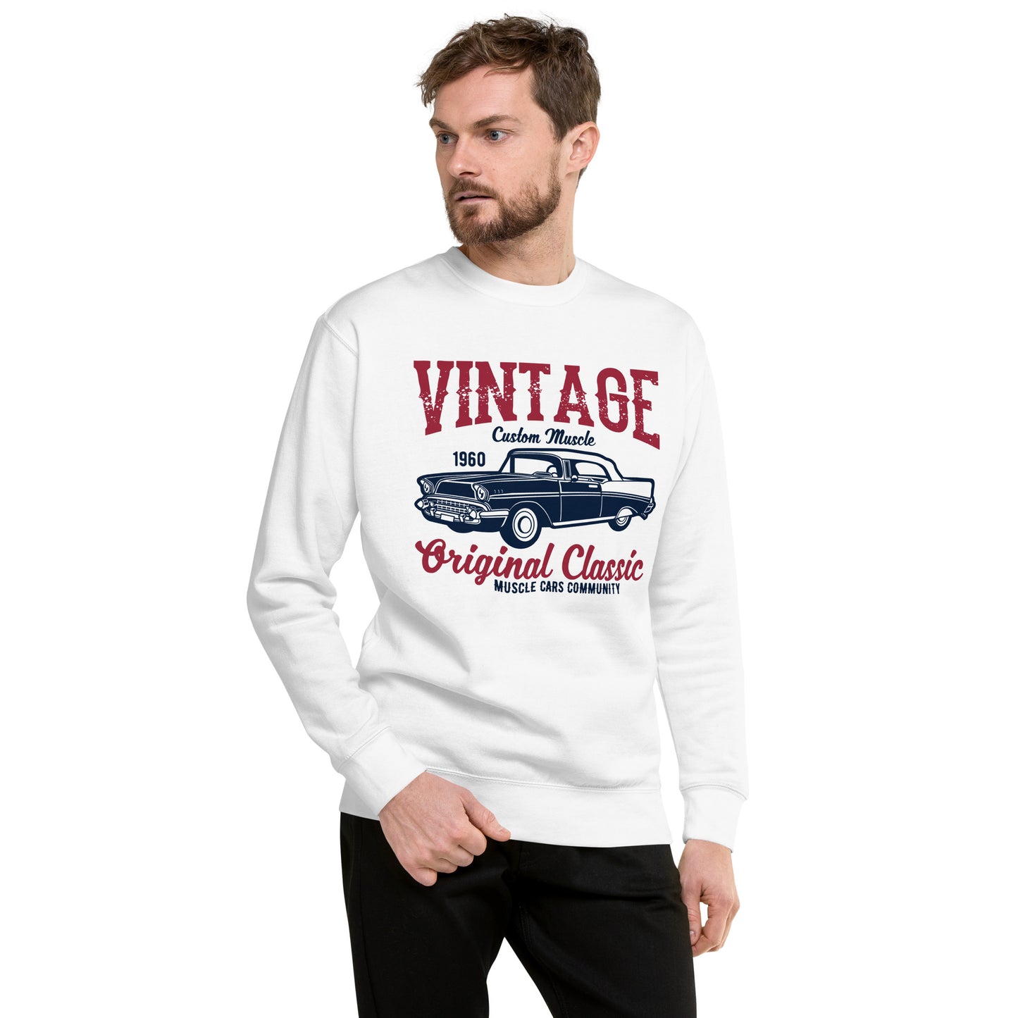 URBANITYCHEK PREMIUM CREWNECK SWEATSHIRT VINTAGE RETRO SWEATSHIRTS