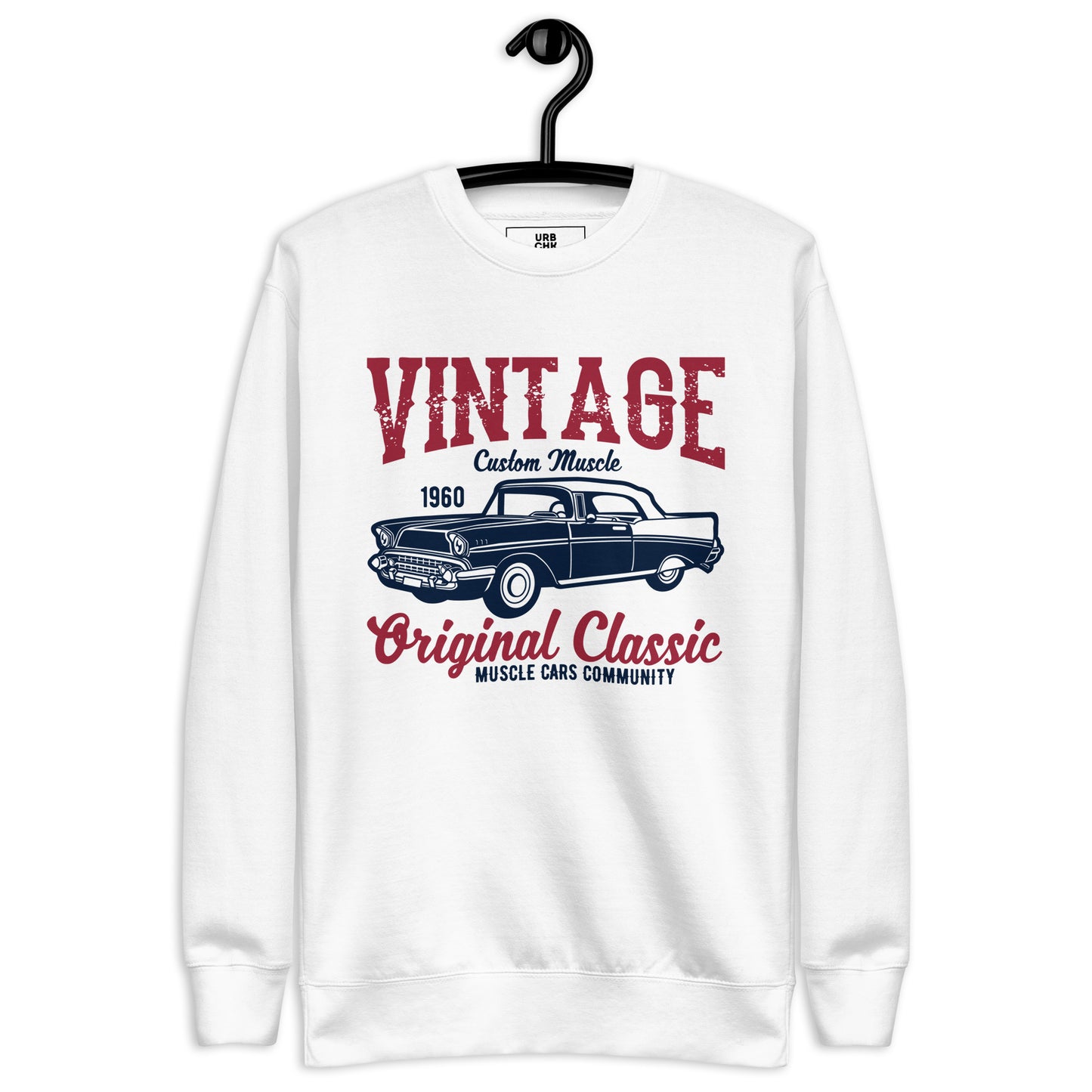 URBANITYCHEK PREMIUM CREWNECK SWEATSHIRT VINTAGE RETRO SWEATSHIRTS