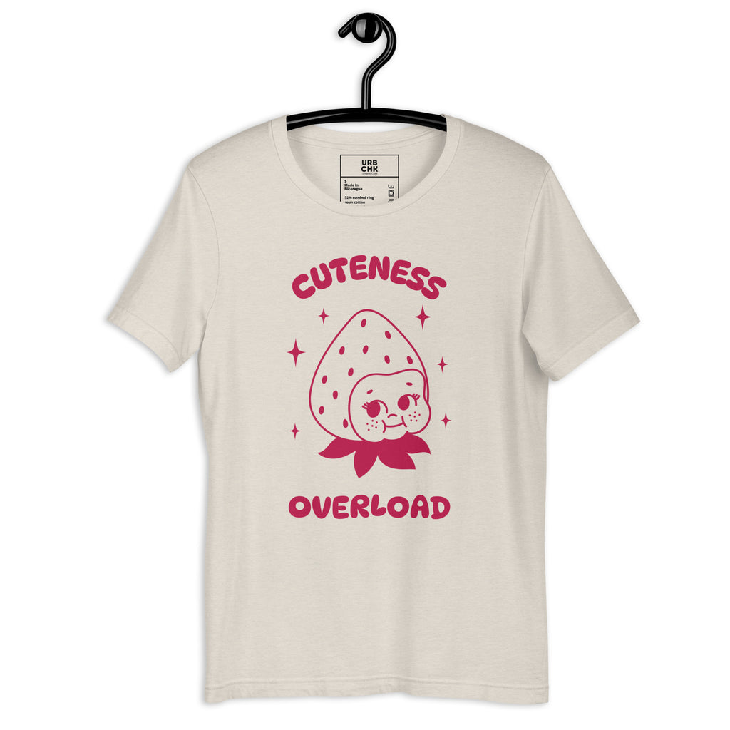 CUTENESS OVERLOAD WOMEN COTTON CREW NECK TSHIRTS