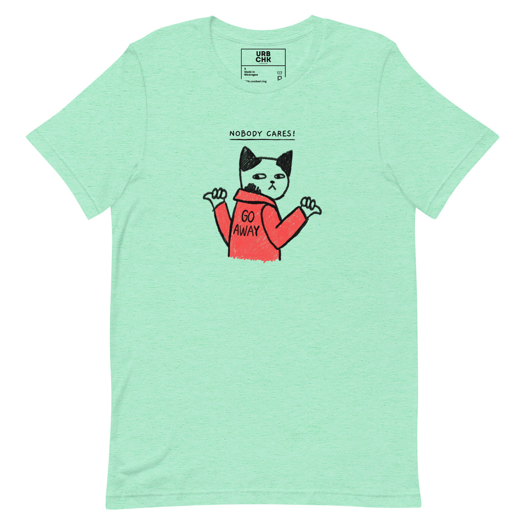 WOMEN'S FUNNY CAT MEME CREWNECK T-SHIRT