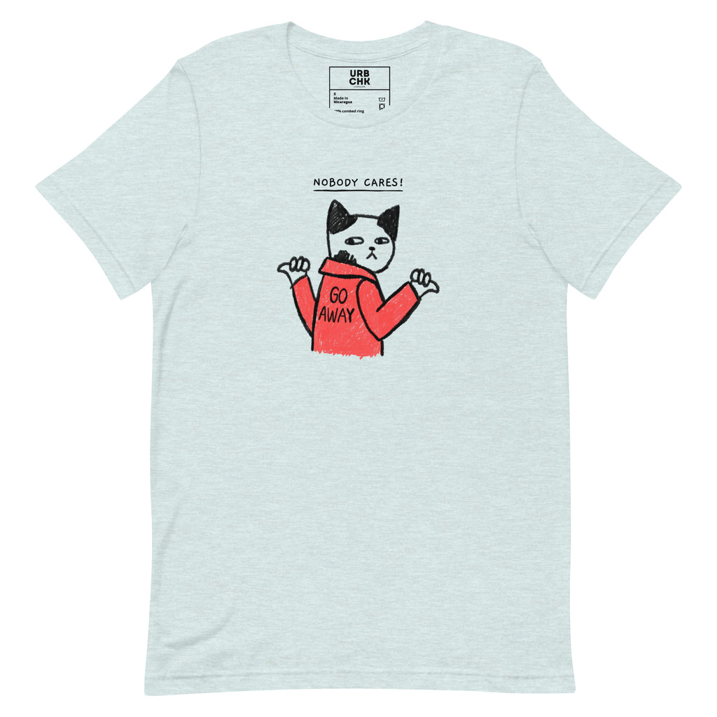 WOMEN'S FUNNY CAT MEME CREWNECK T-SHIRT