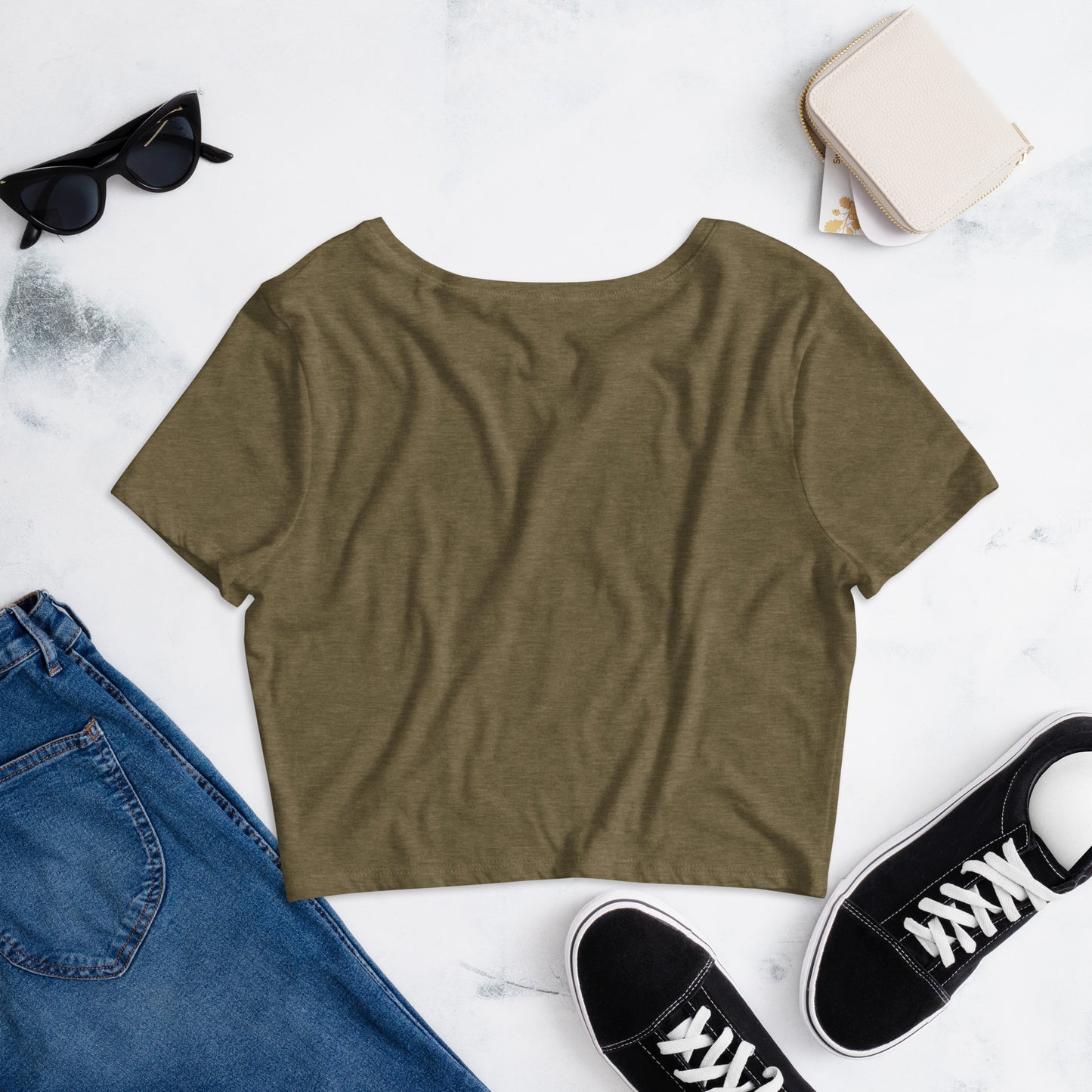 URBANITYCHEK CAMPING CROP TOP FOR WOMEN