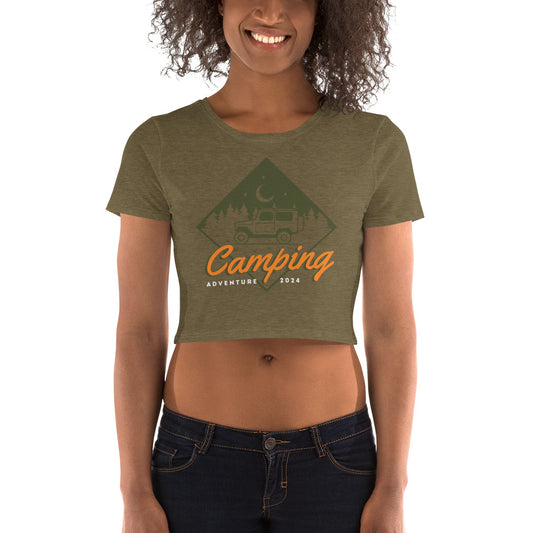 URBANITYCHEK CAMPING CROP TOP FOR WOMEN