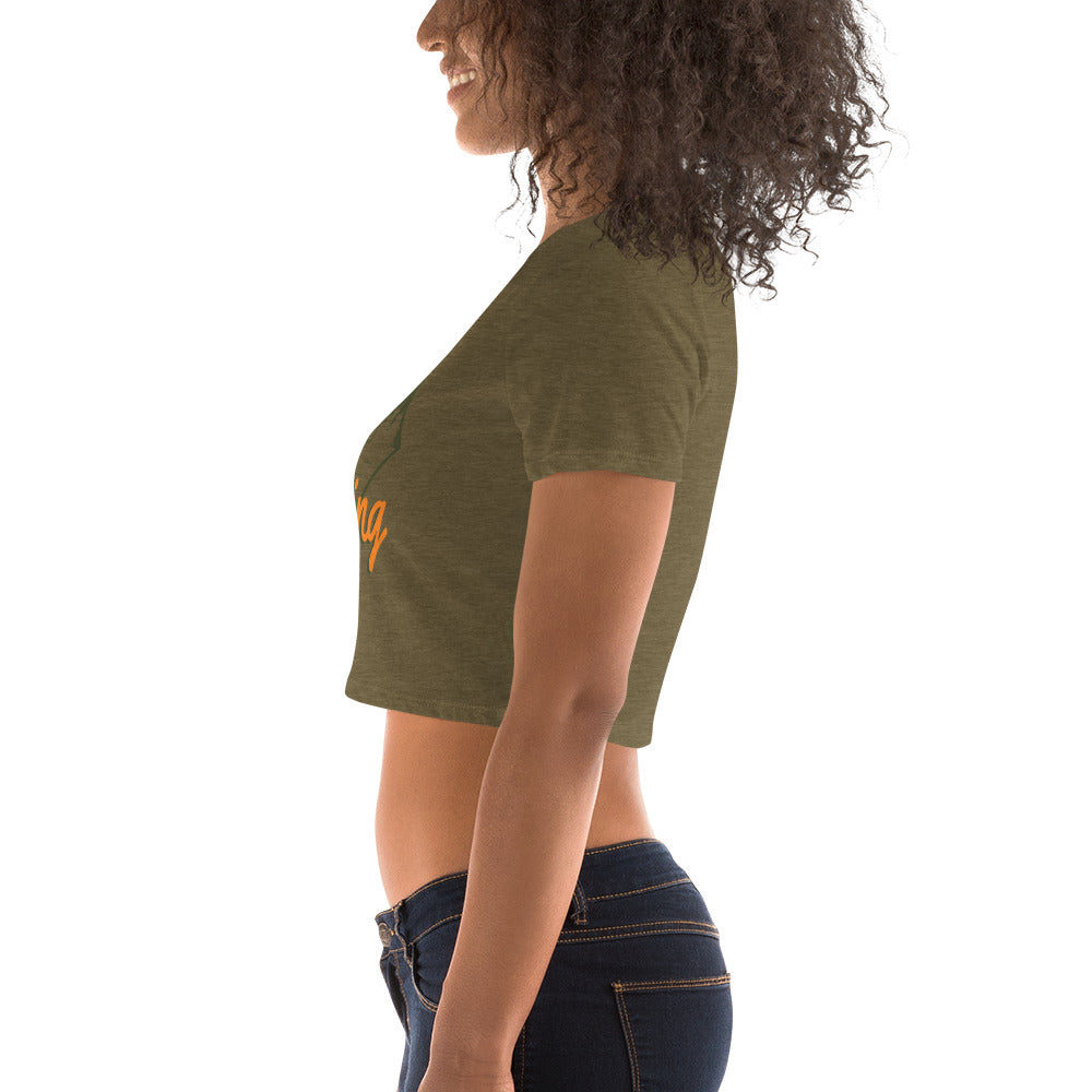 URBANITYCHEK CAMPING CROP TOP FOR WOMEN