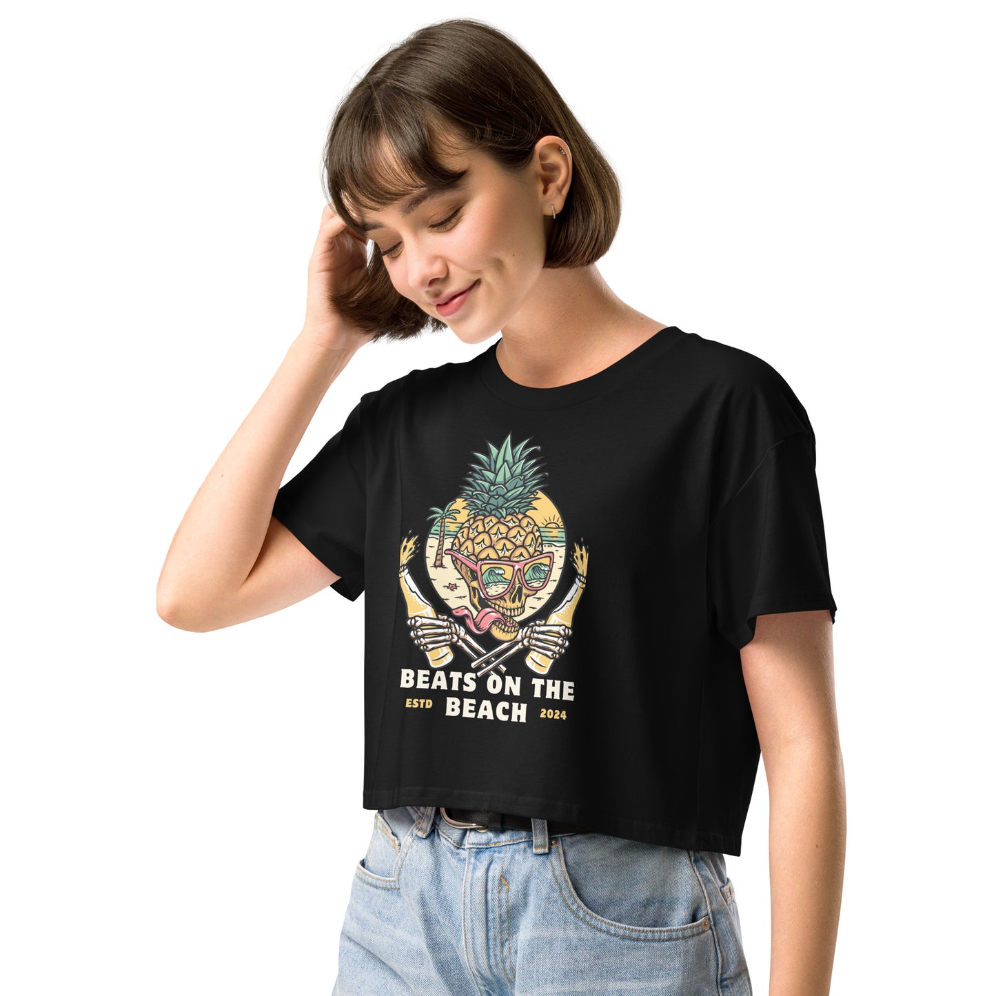 WOMEN CROP TOP T-SHIRTS SUMMER TSHIRTS