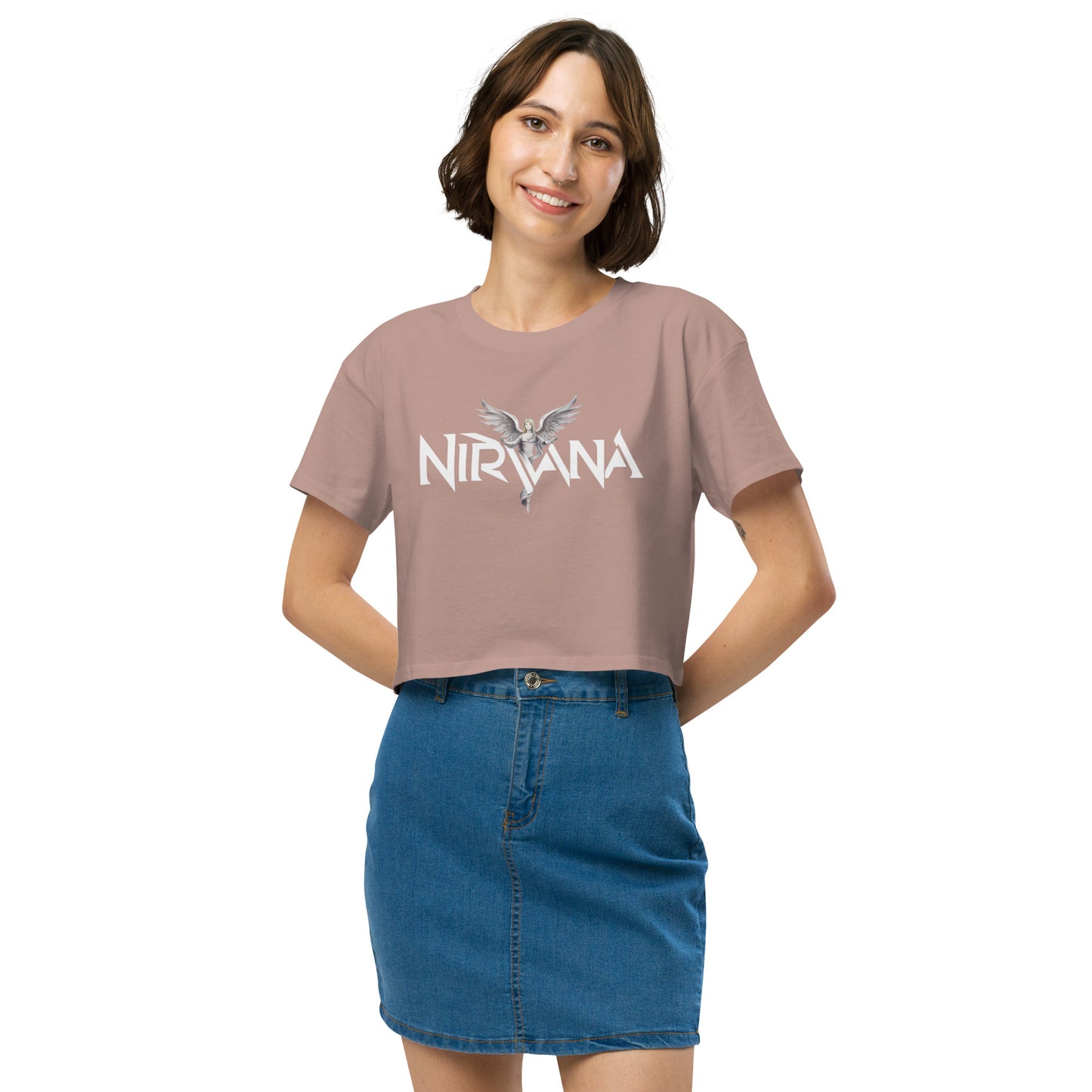 NIRVANA SOFT COTTON CROP TOP FOR WOMEN