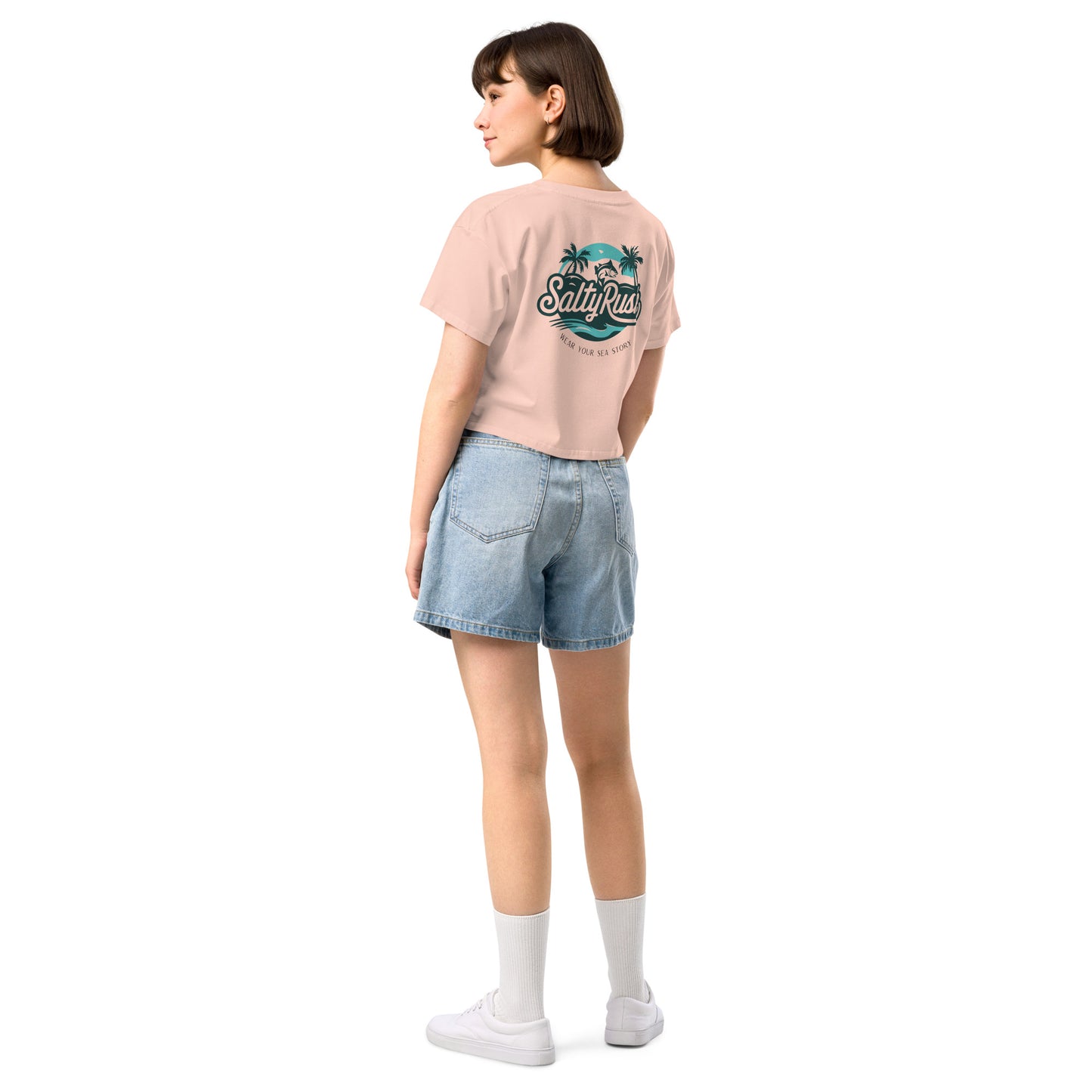 SALTY RUSH EMBRIODERED CROPTOP FOR WOMEN