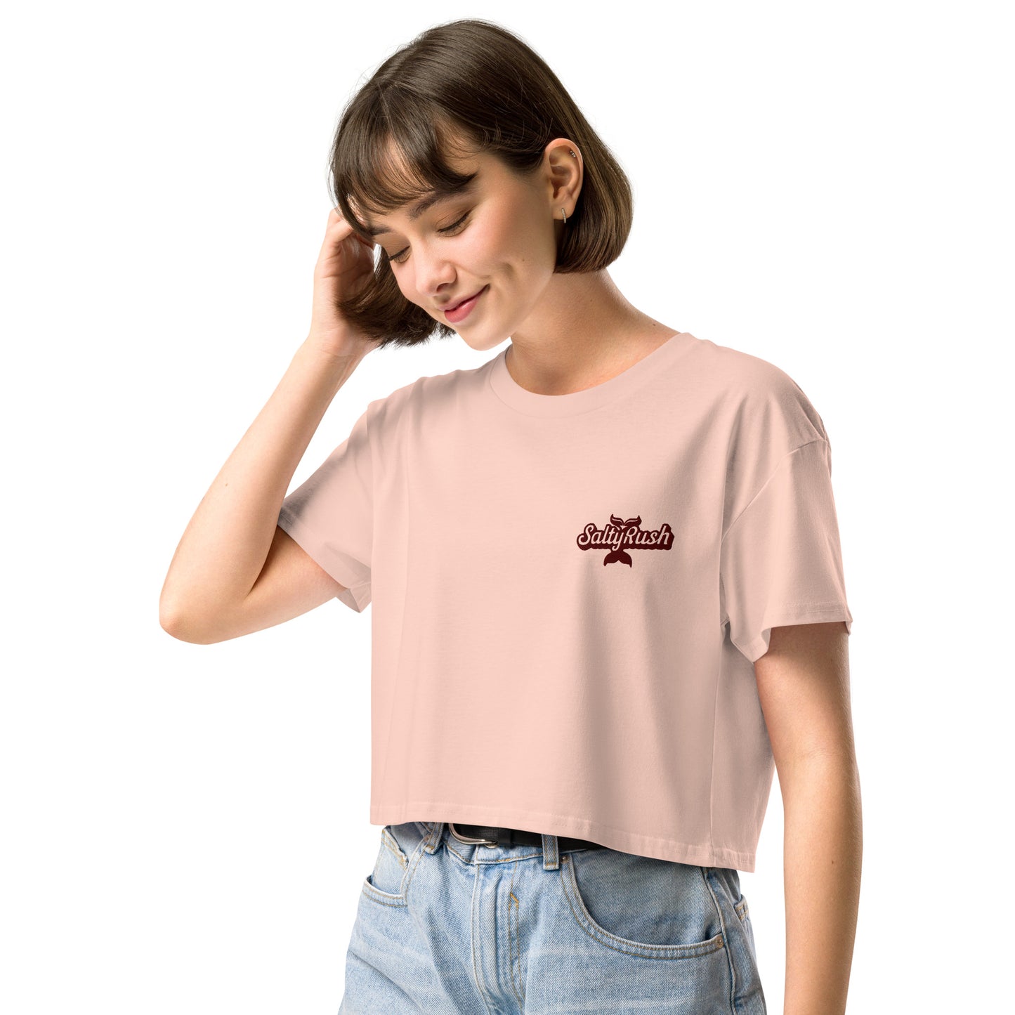 SALTY RUSH EMBRIODERED CROPTOP FOR WOMEN