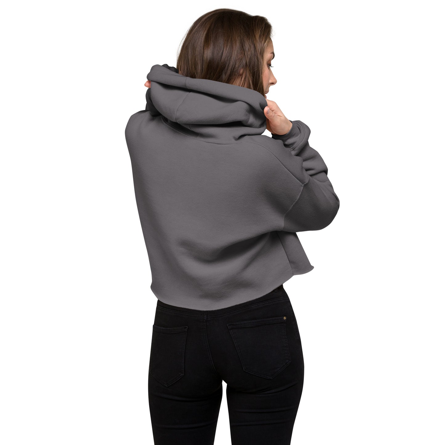 PREMIUM CROP HOODIES FOR WOMEN I LOVE HOCKEY