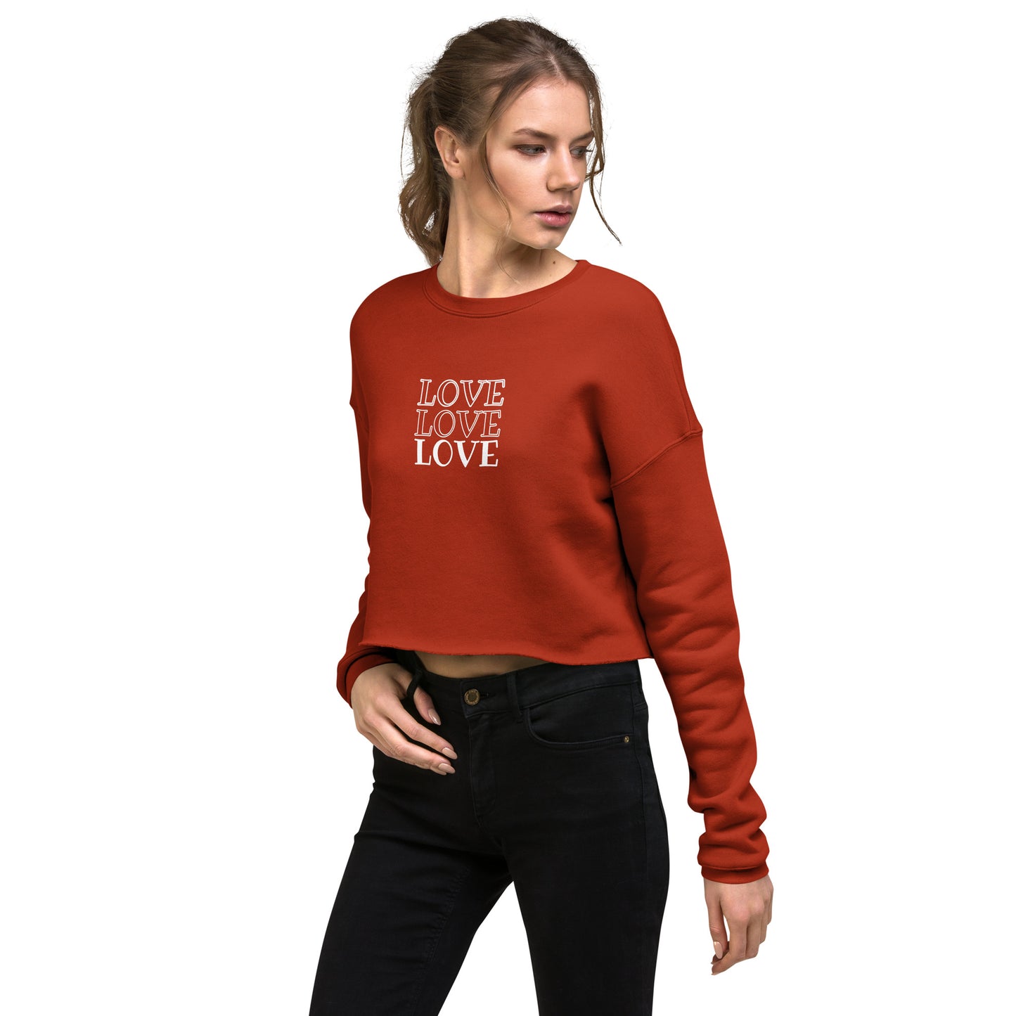 womens cropped sweatshirt