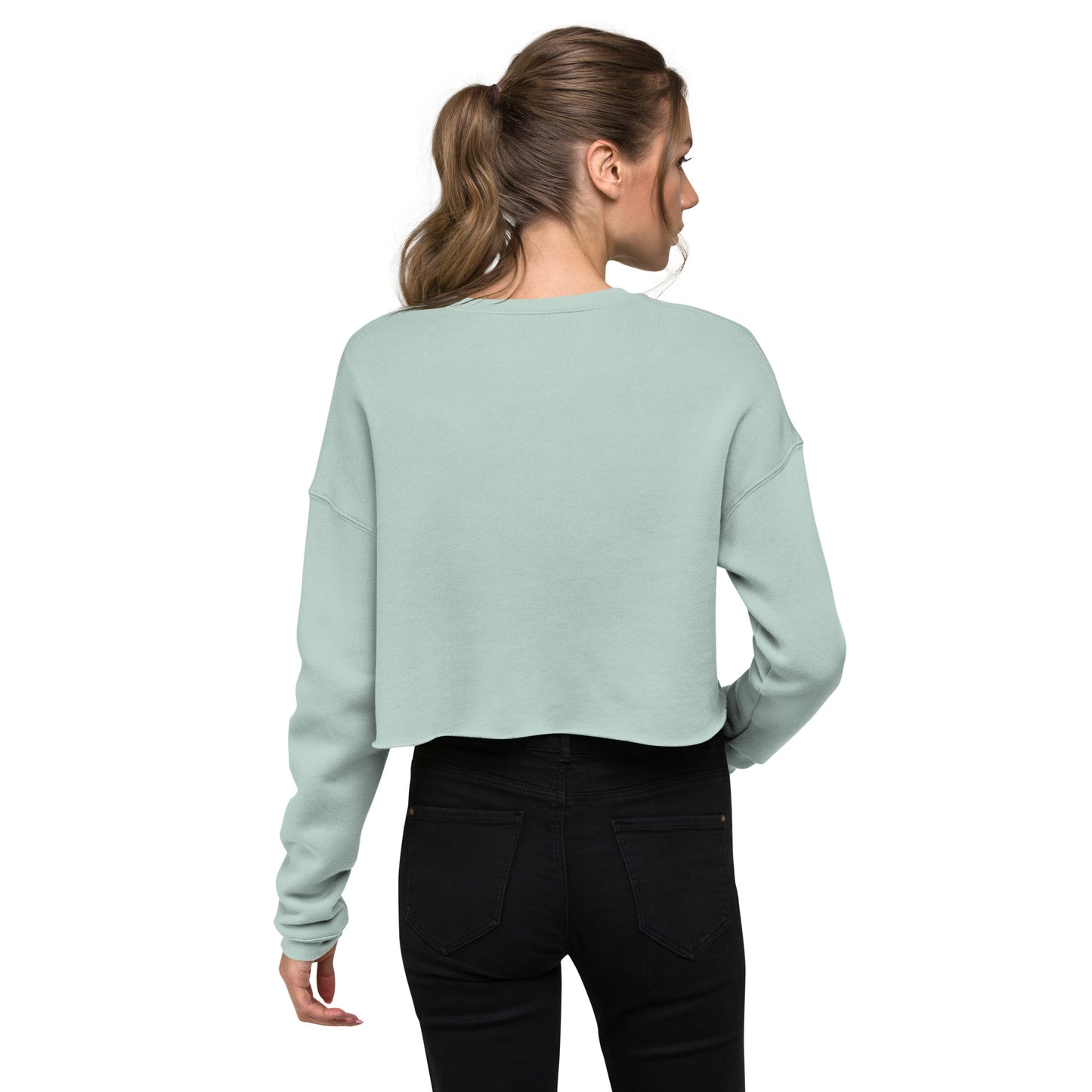 CROP CREWNECK SWEATSHIRT CHARMING CUTENESS PREMIUM QUALITY