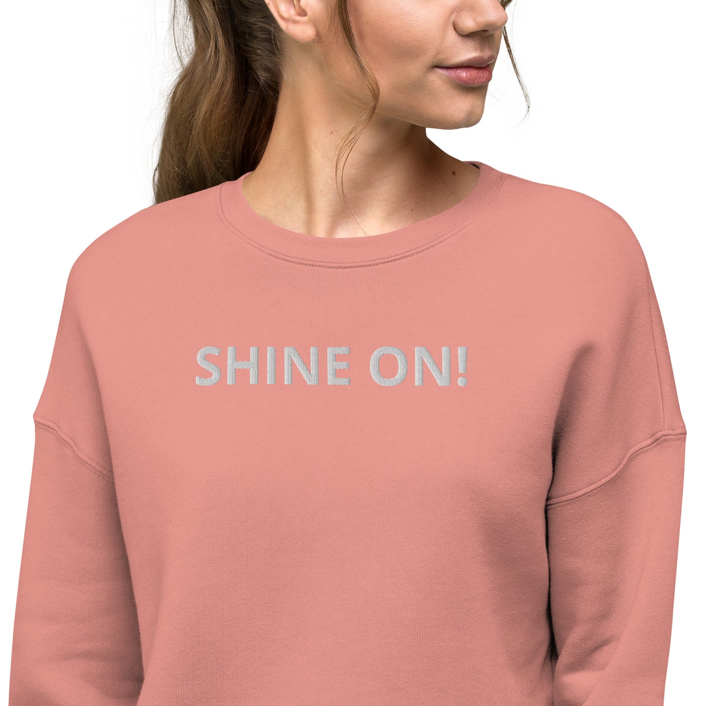 WOMEN'S CROP SWEATSHIRT SHINE ON