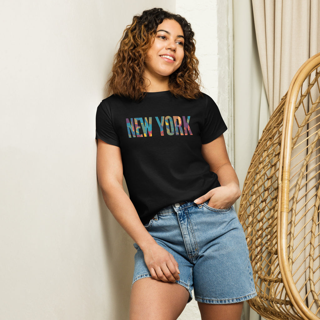 NEW YORK COTTON CREWNECK TSHIRT FOR WOMEN