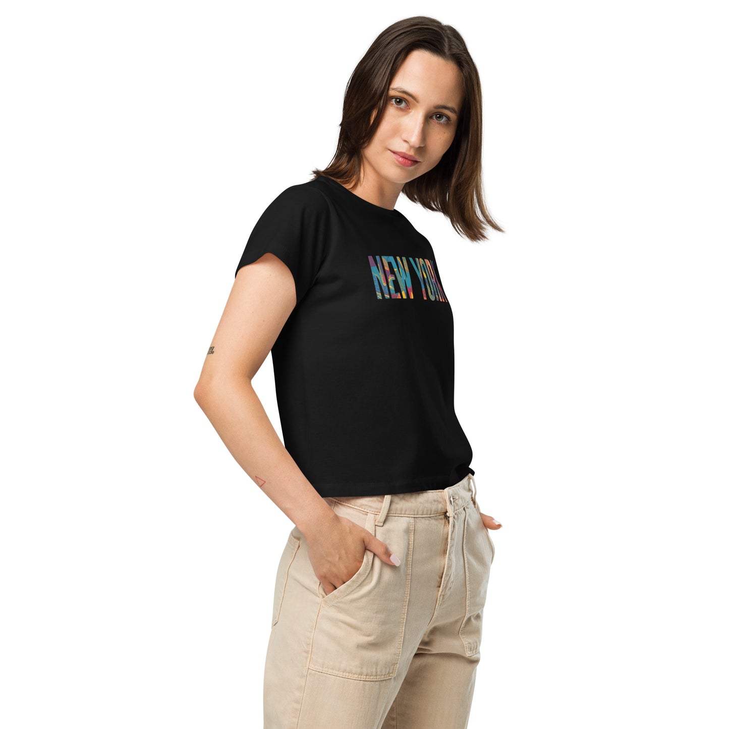 NEW YORK COTTON CREWNECK TSHIRT FOR WOMEN