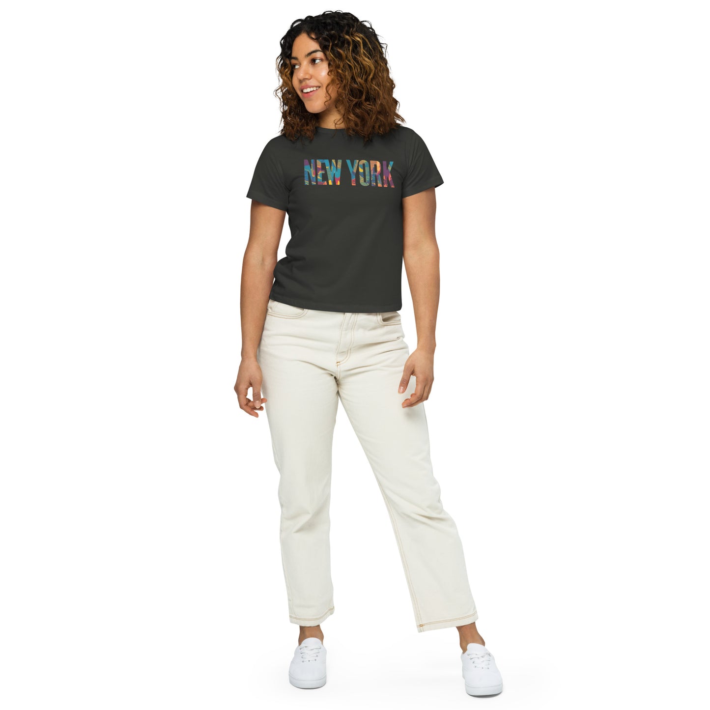 NEW YORK COTTON CREWNECK TSHIRT FOR WOMEN