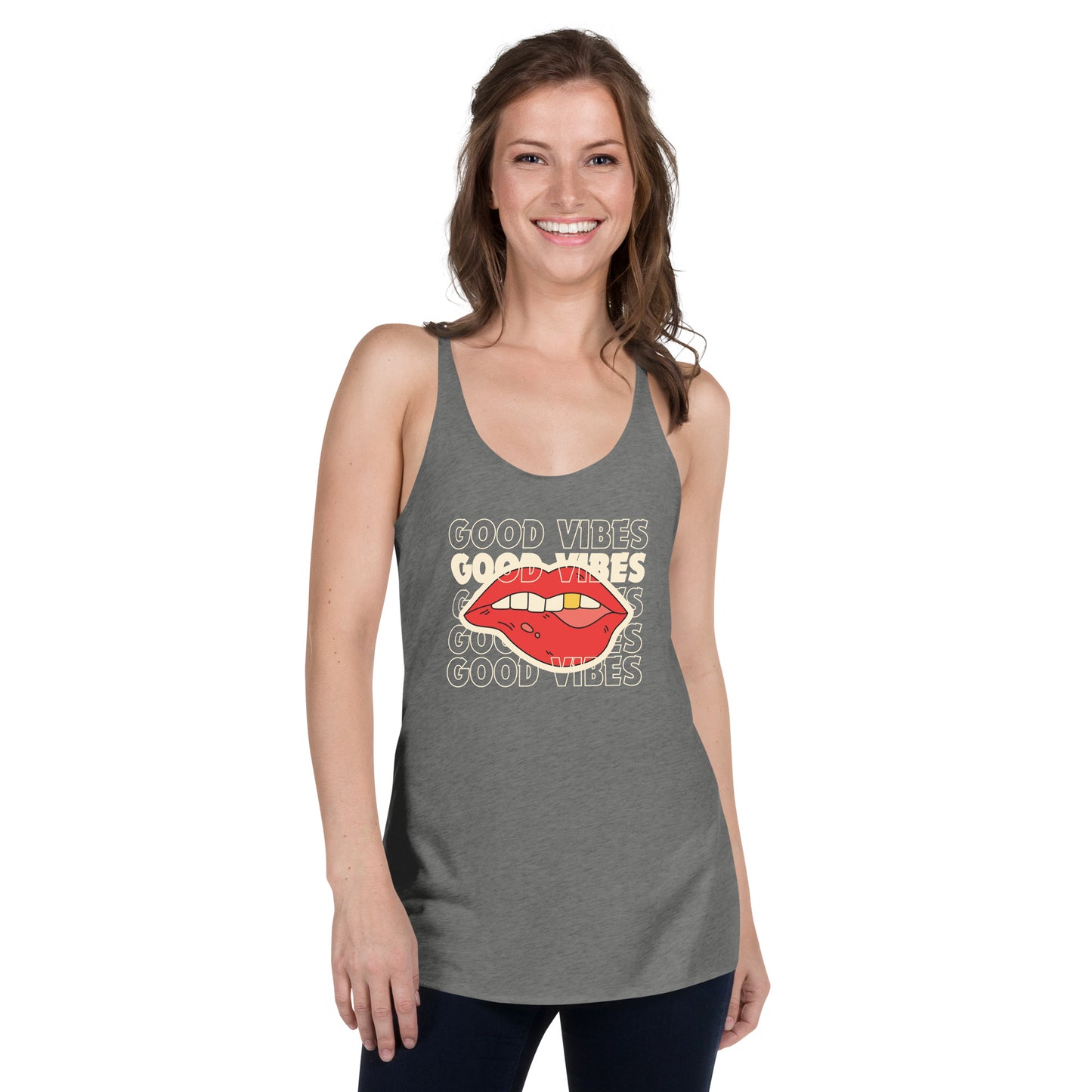 RACERBACK TANK TOP GOOD VIBES