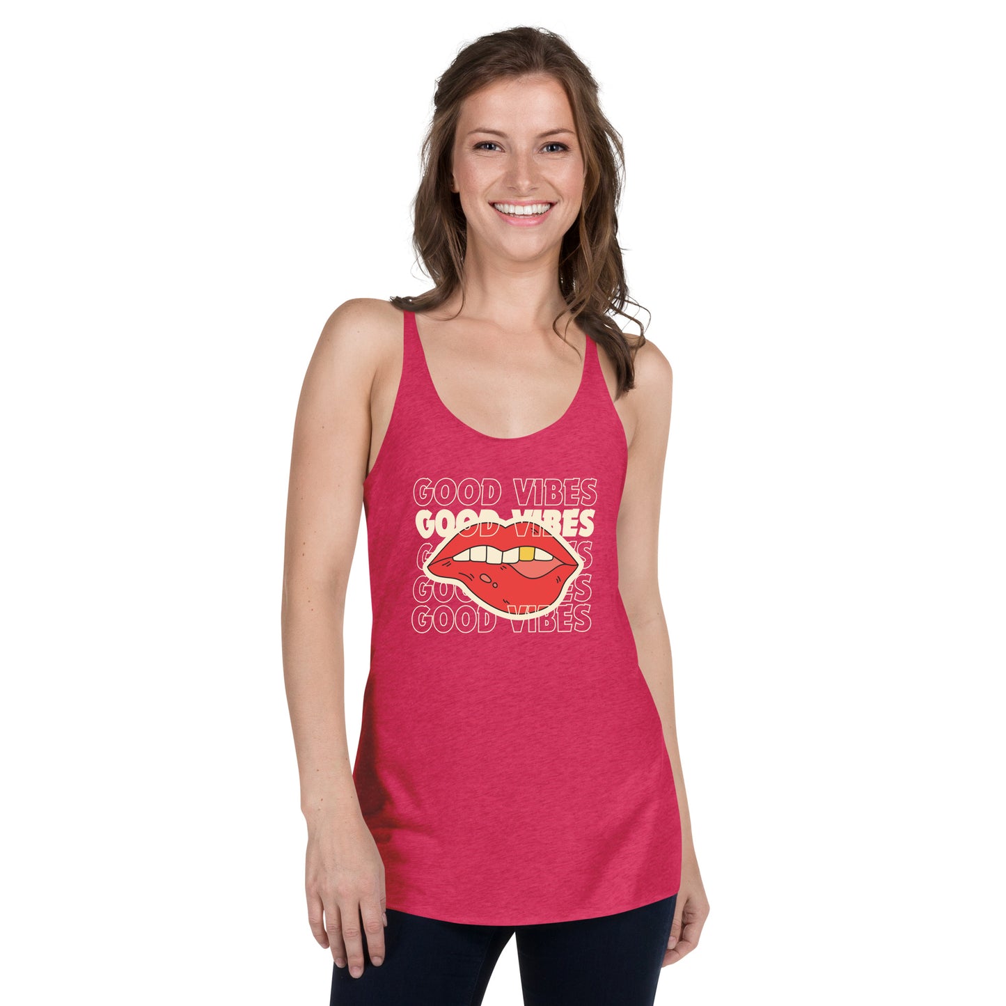 RACERBACK TANK TOP GOOD VIBES