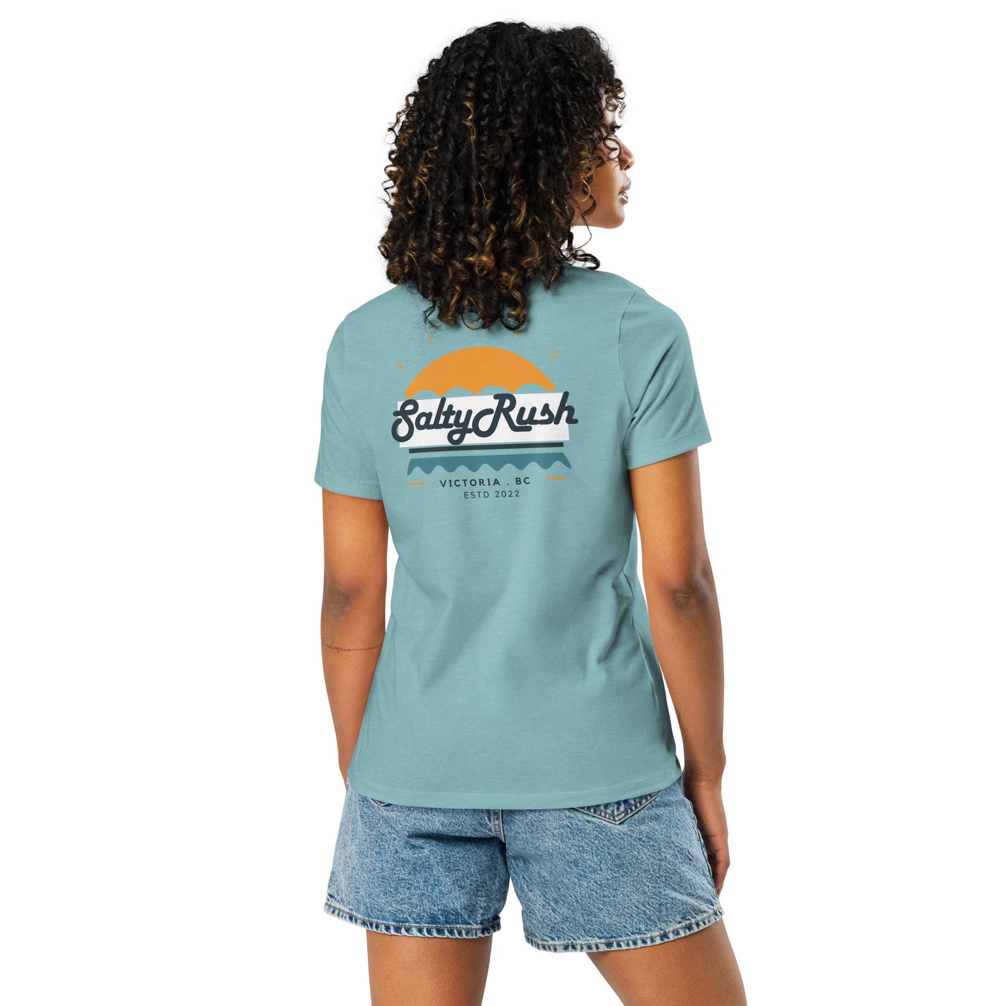 SALTY RUSH WOMENS CREWNECK TSHIRT SUMMER TSHIRTS