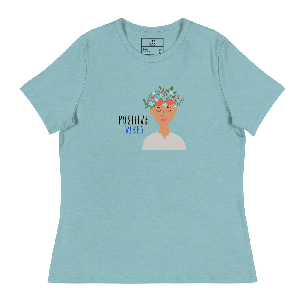 POSITIVE VIBES WOMEN'S RELAXED TSHIRTS