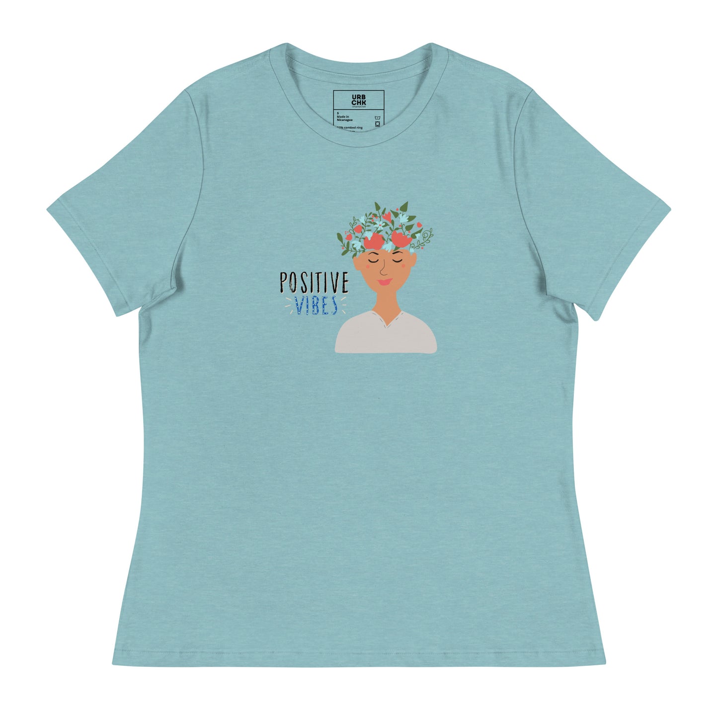 POSITIVE VIBES WOMEN'S RELAXED TSHIRTS