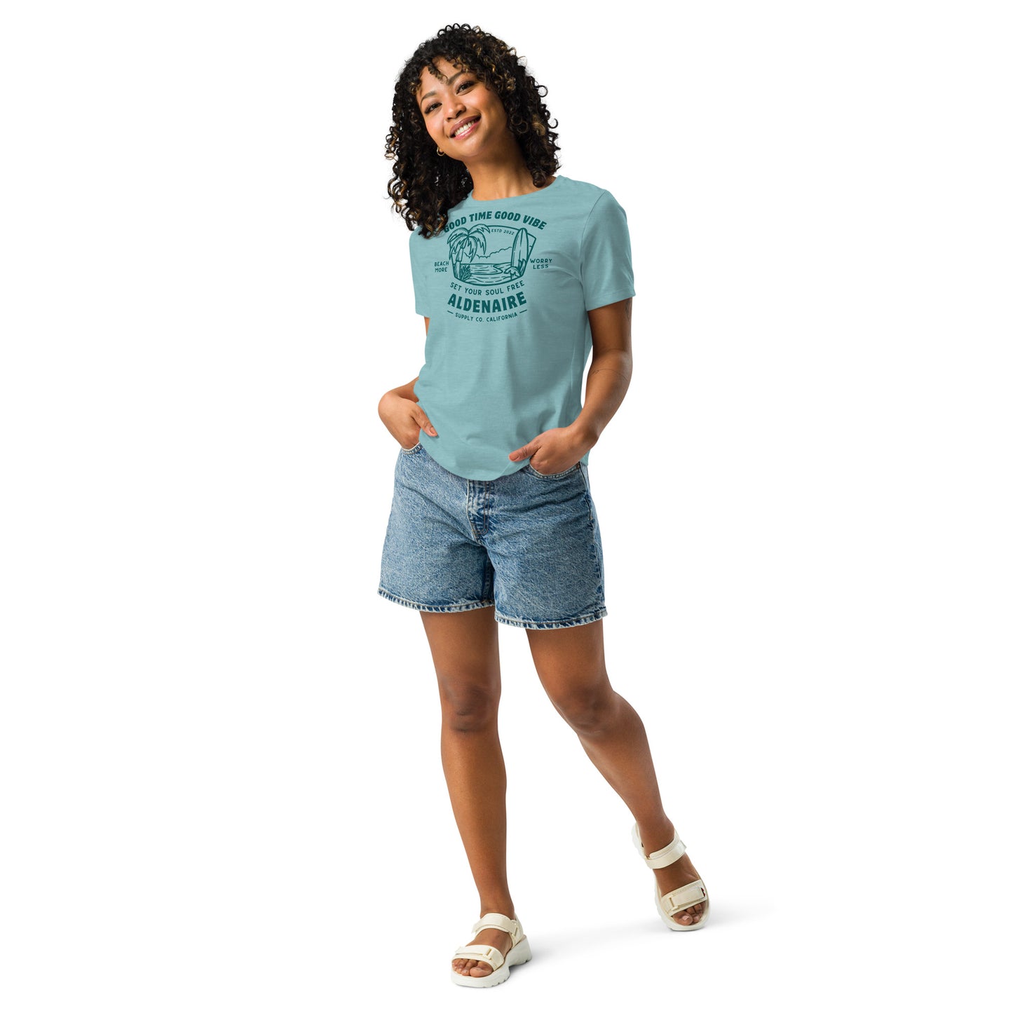 URBANITYCHEK CREWNECK RELAXED TSHIRT FOR WOMEN SUMMER TEES