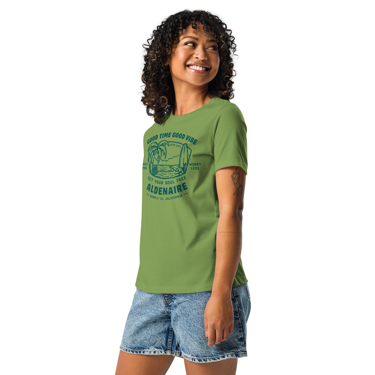 URBANITYCHEK CREWNECK RELAXED TSHIRT FOR WOMEN SUMMER TEES