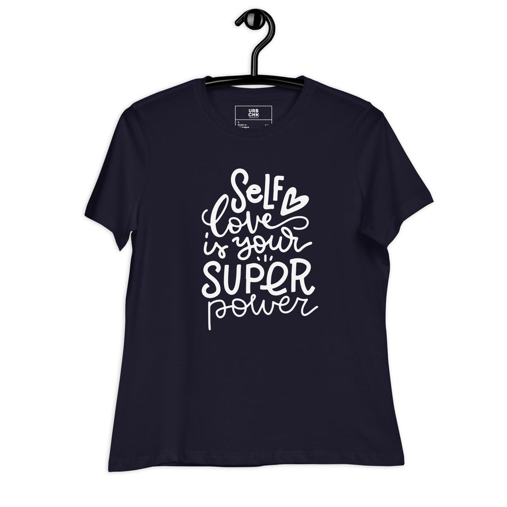 SELF LOVE COTTON CREW NECK TSHIRT FOR WOMEN'S