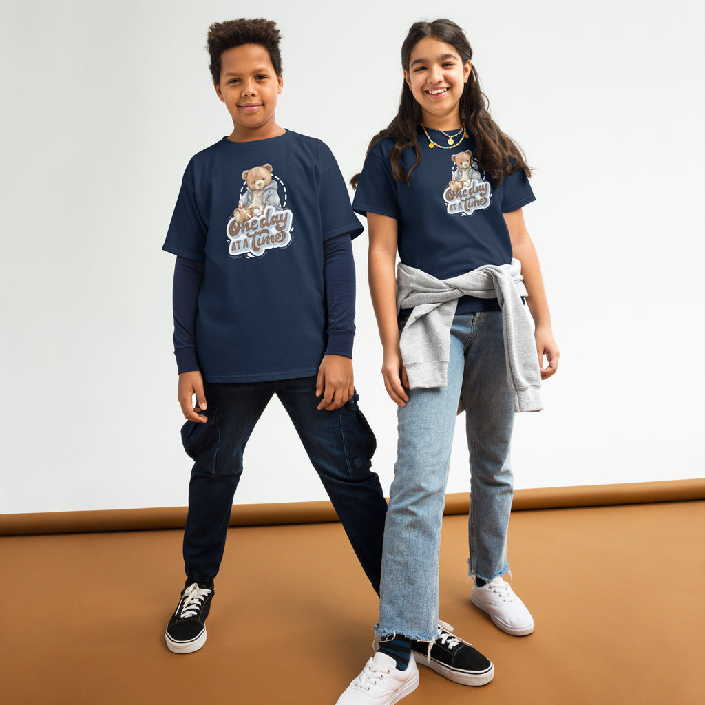 youth classic tee navy front