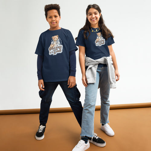 youth classic tee navy front