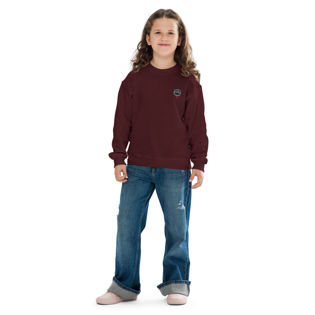 GENDER NEUTRAL CREWNECK SWEATSHIRT FOR KIDS EMBROIDERED