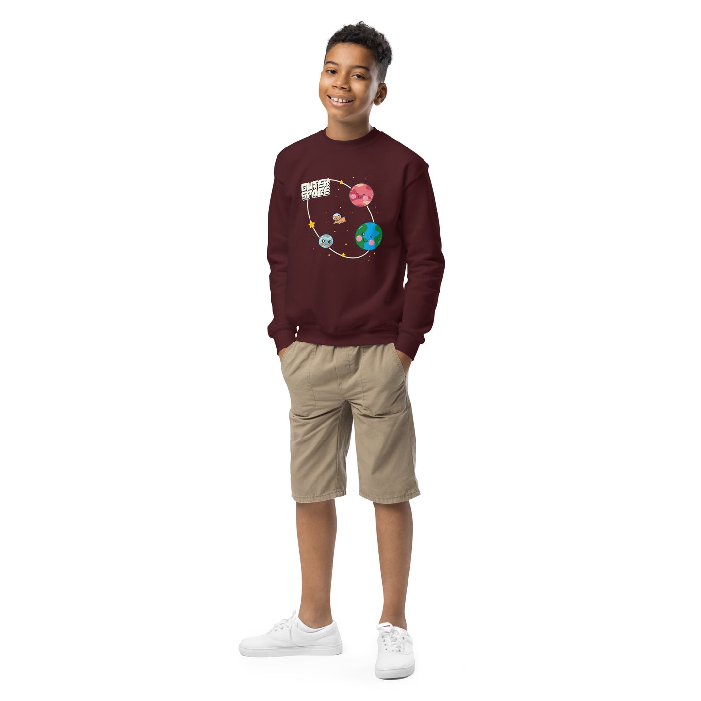 OUTER SPACE SWEATSHIRT FOR KIDS