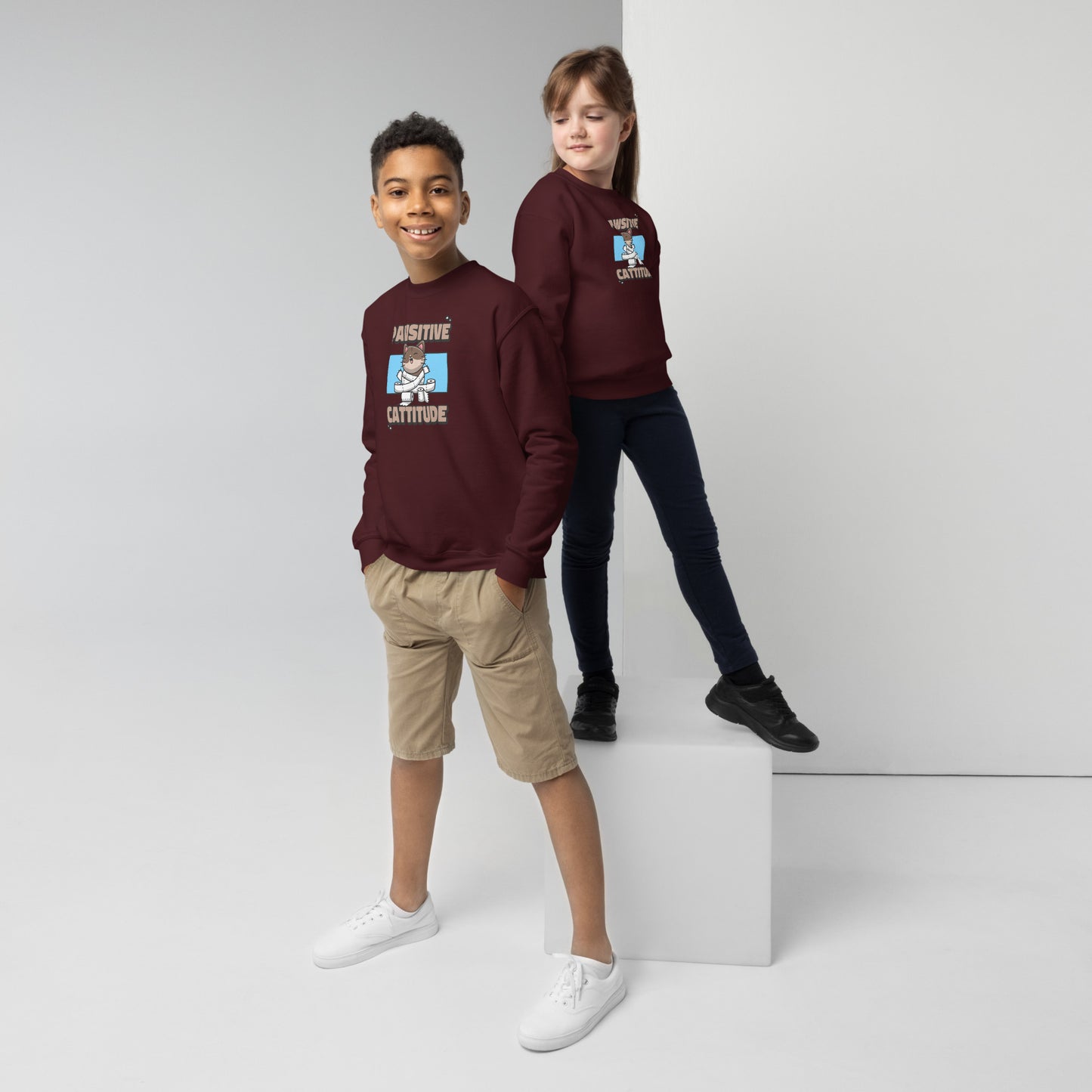 KIDS CREW SWEATSHIRTS SOFT AND CONFORTABLE